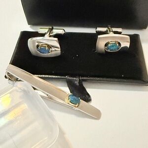 LionStar set of cufflinks signed and with code